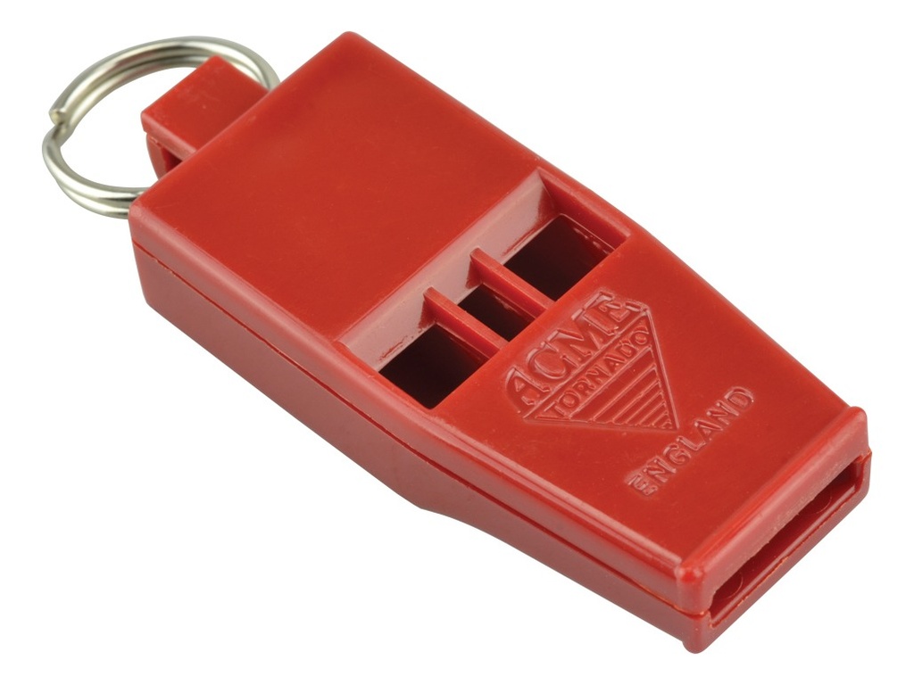 Silbato  Acme  45Mm Mini Tornado 636Dg Rojo Oficial,Arbitro