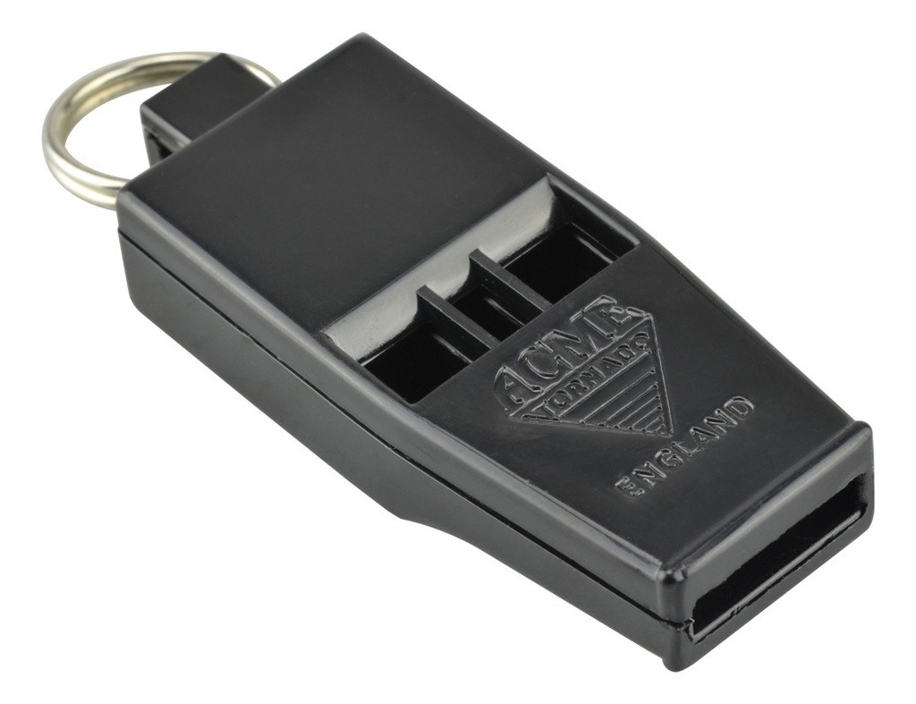 Silbato  Acme  45Mm Mini Tornado 636Dg Negro Oficial,Arbitro