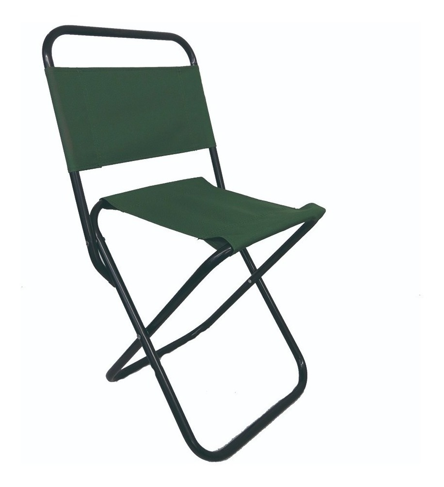 Silla Plegable Tubular 76Cm Altura Para Uso en Exteriores