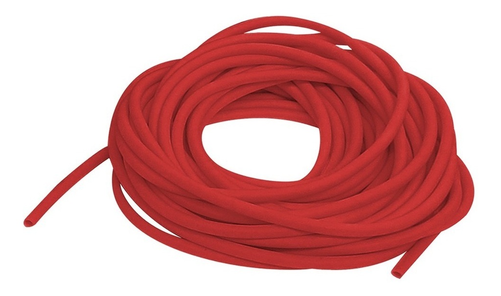 Tubo Elastico de Latex 3/8X3/16X3/32 10M Rojo