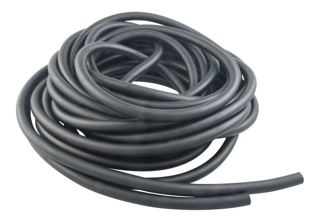 Tubo Elastico de Latex 7/16X3/16X1/8 10M Negro