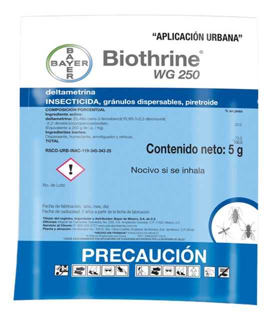 Insecticida Biothrin Wg (1 Pieza) Bayer Plagas Veneno
