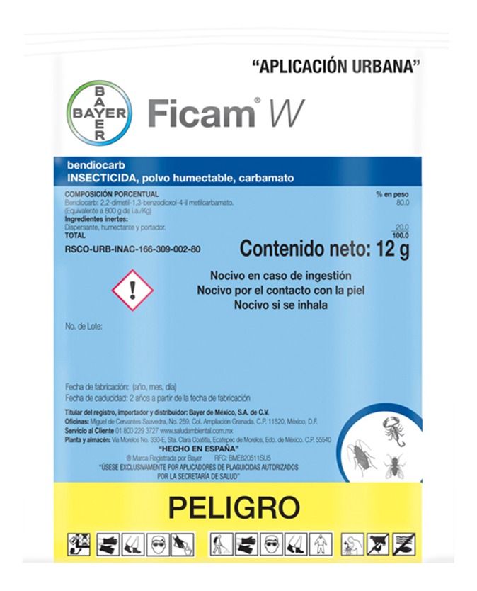 Insecticida Ficam (1 Pieza) Bayer Contro De Plagas