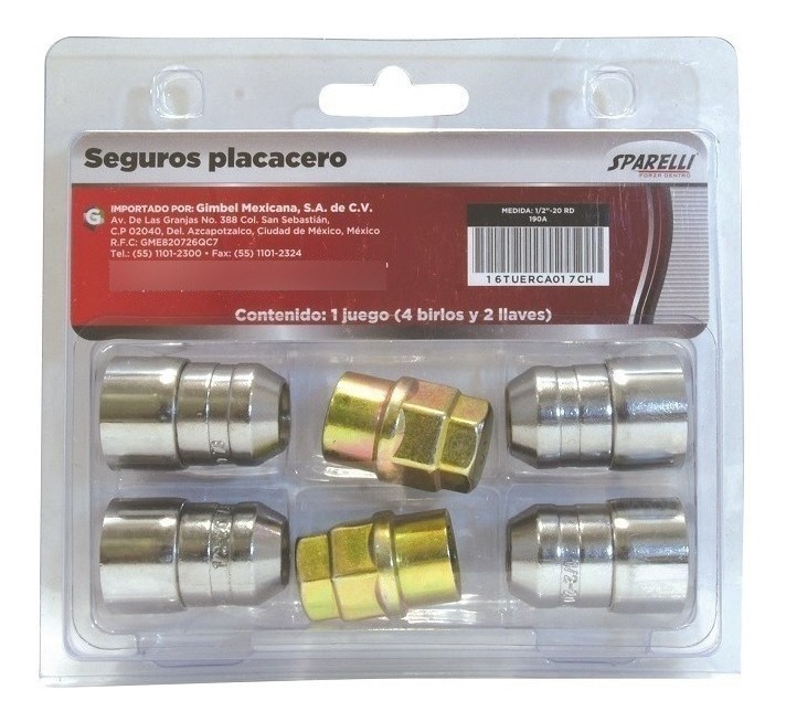 Seguro Placacero 2 Llaves 1/2 -20Rd Ford 190A