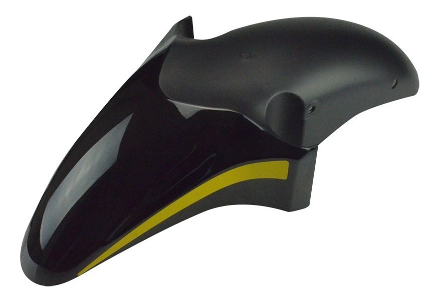 Salpicadera Delantera Negra/amarilla Para Ft200Am (F16010202