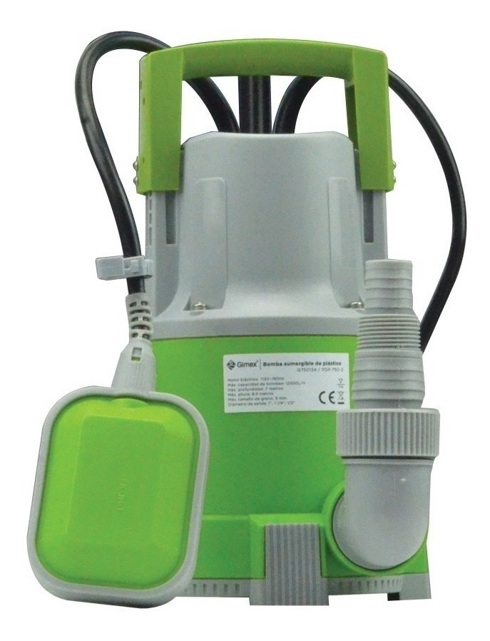 Bomba Sumergible Plástico 115V 750W Q750124
