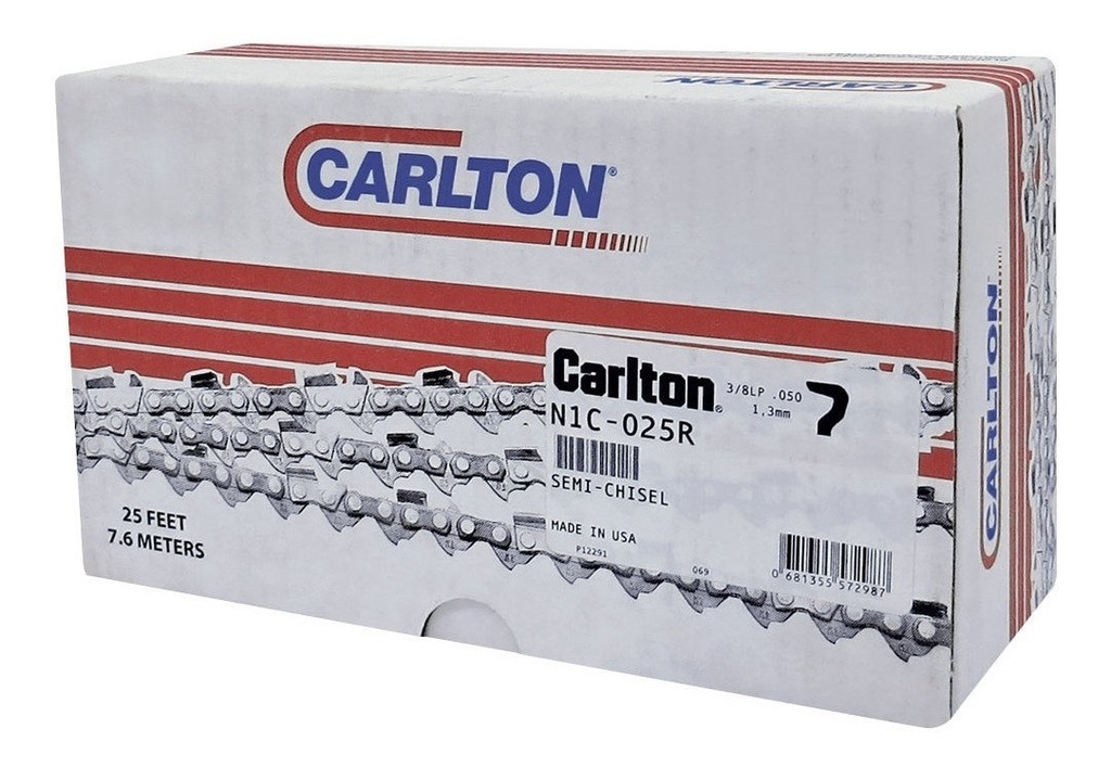 Cadena Motosierra 3/8"x0.043" Rollo 7m N4C-25R