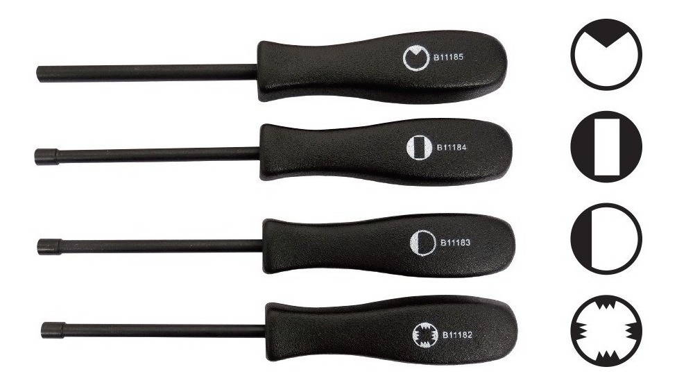 [GM-22DESARM001BB] Set Desarmadores Para Carburador 4 Piezas B11181