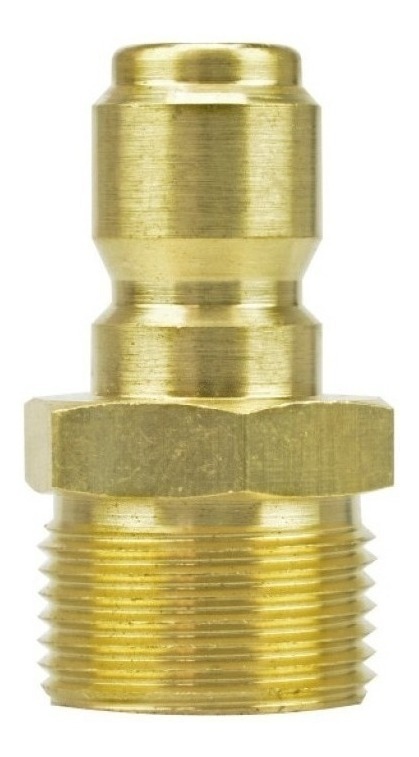 [GM-22HIDROM125CH] Conector Plug Bronce 3/8" Macho para Hidrolavadora