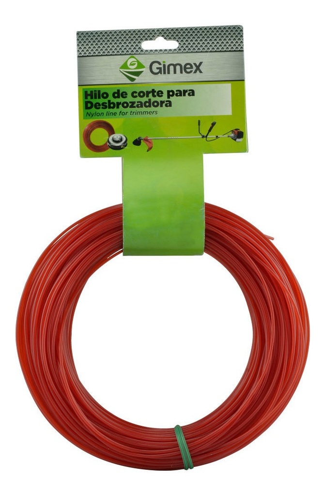 Hilo Para Desbrozadora 1.60Mm (.065) 50M Rojo