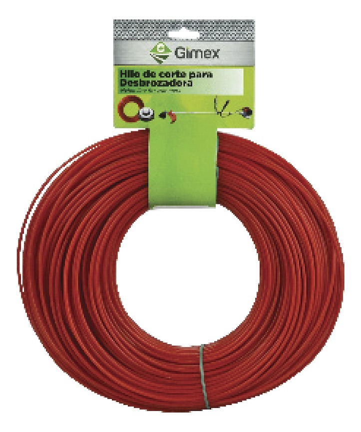 Hilo Para Desbrozadora 2Mm (.080) 105M Rojo