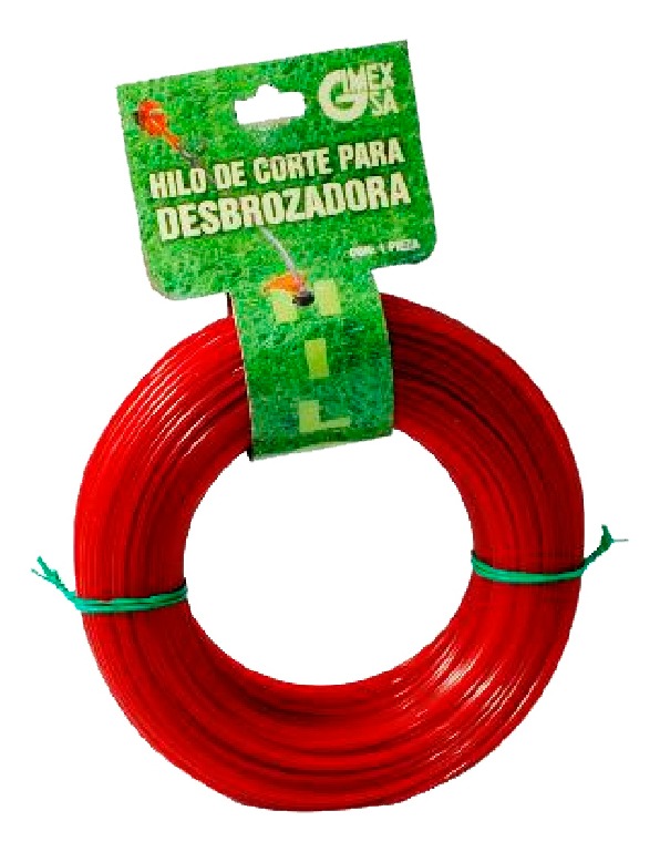Hilo Para Desbrozadora 2Mm (.080) 50M Rojo