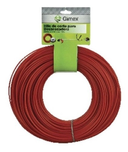 Hilo Para Desbrozadora 2.40mm (.095) 109.25m Rojo
