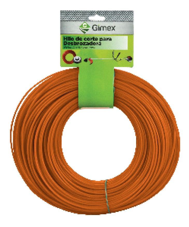 Hilo Para Desbrozadora 2Mm (.080) 107.5M Naranja