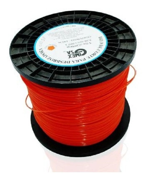 Hilo Para Desbrozadora 5Lb 2Mmx645M Penta-Naranja