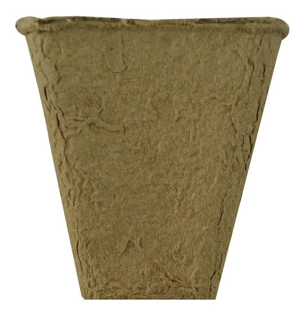 Maceta Biodegradable Cuadrada de Papel 7X7X8Cm (100 Piezas)