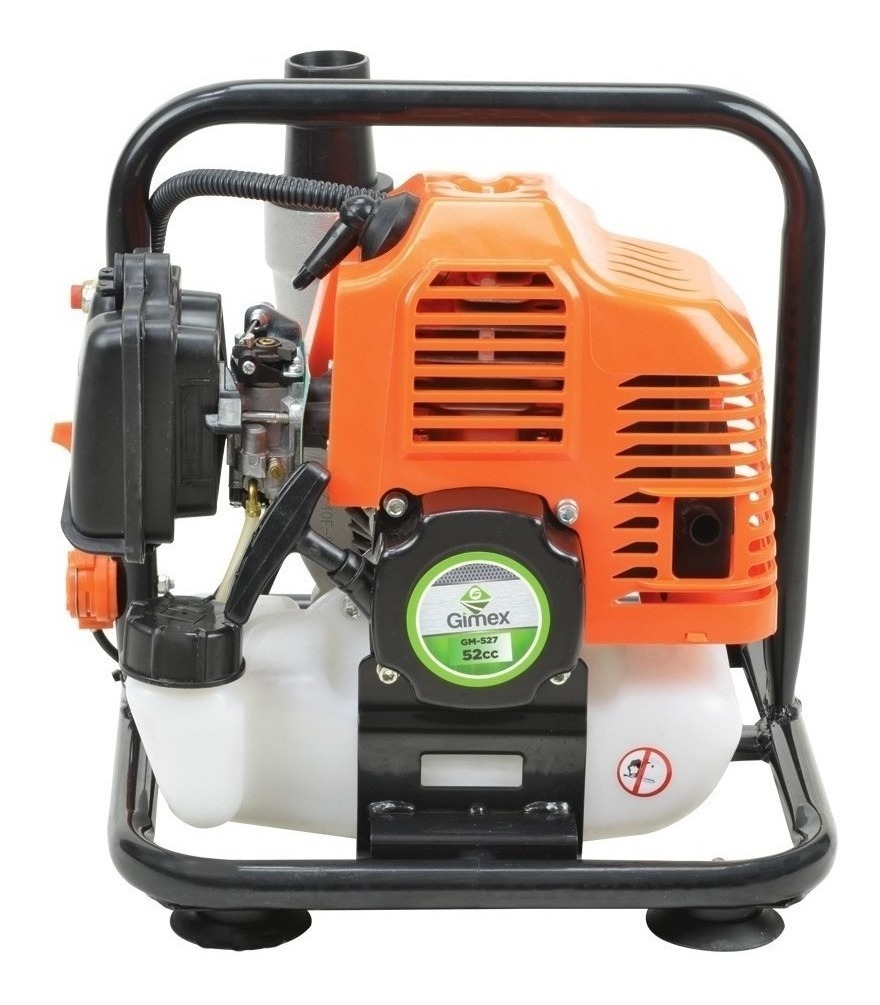 Motobomba Riego Agrícola 52cc 2.2HP Gasolina Portátil Ligera