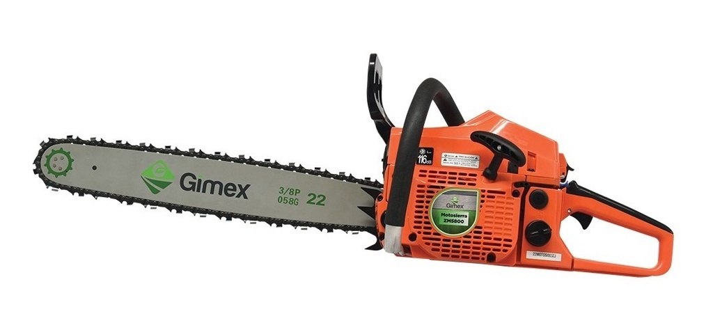 Motosierra Gasolina Leñera 22 /56Cm/54Cc Zm5800-22 Gimex