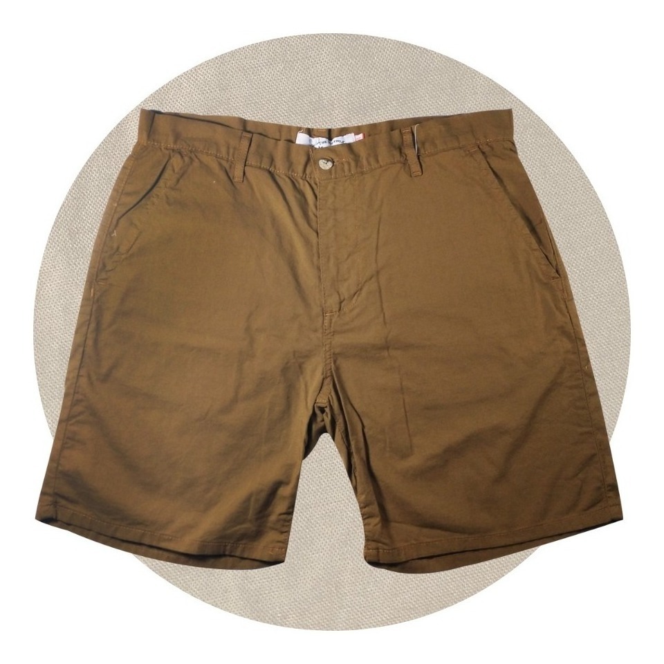 Bermuda Para Hombre Básico Color Kaki Talla 30