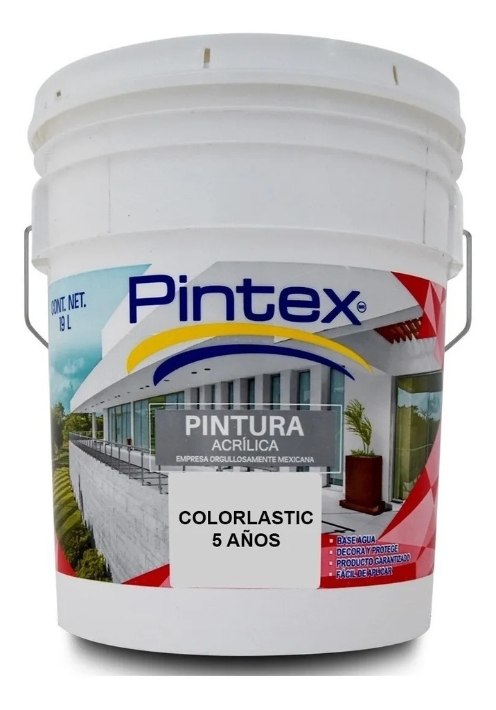 Pintura Colorlastic 5 Años Pintex 19 Litros