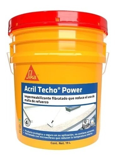 Impermeabilizante Sika Acril Techo Power 4 Años 19L