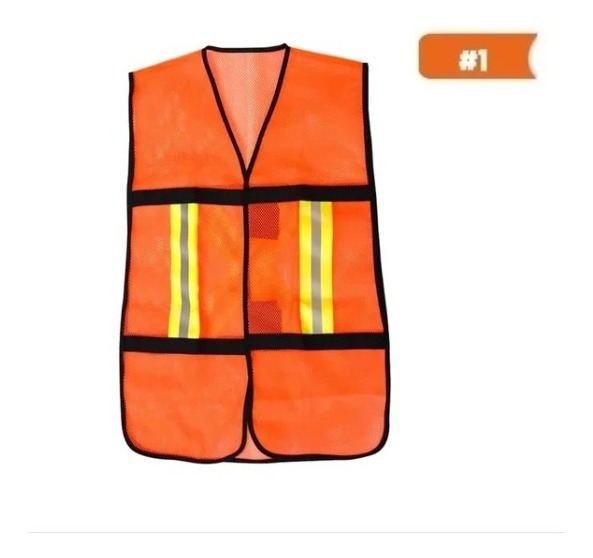 Chaleco Reflejante Malla Económico – Naranja