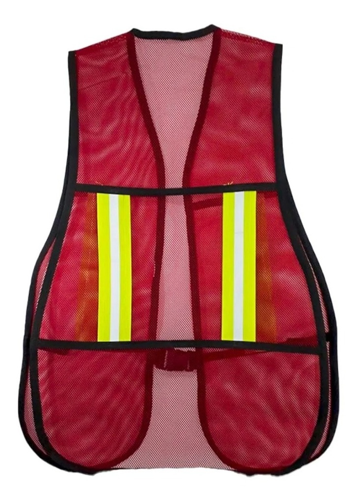 Chaleco Reflejante Malla Económico – Rojo
