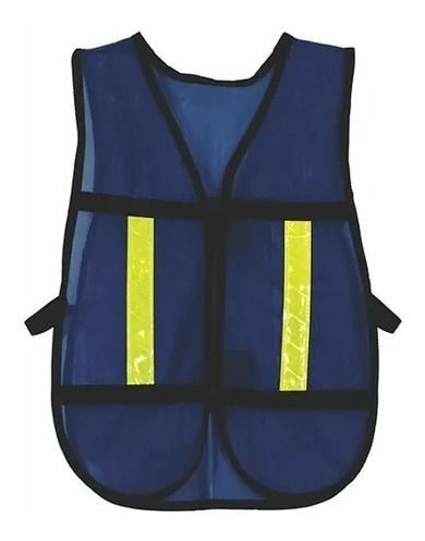 Chaleco Reflejante Malla Económico – Azul Marino