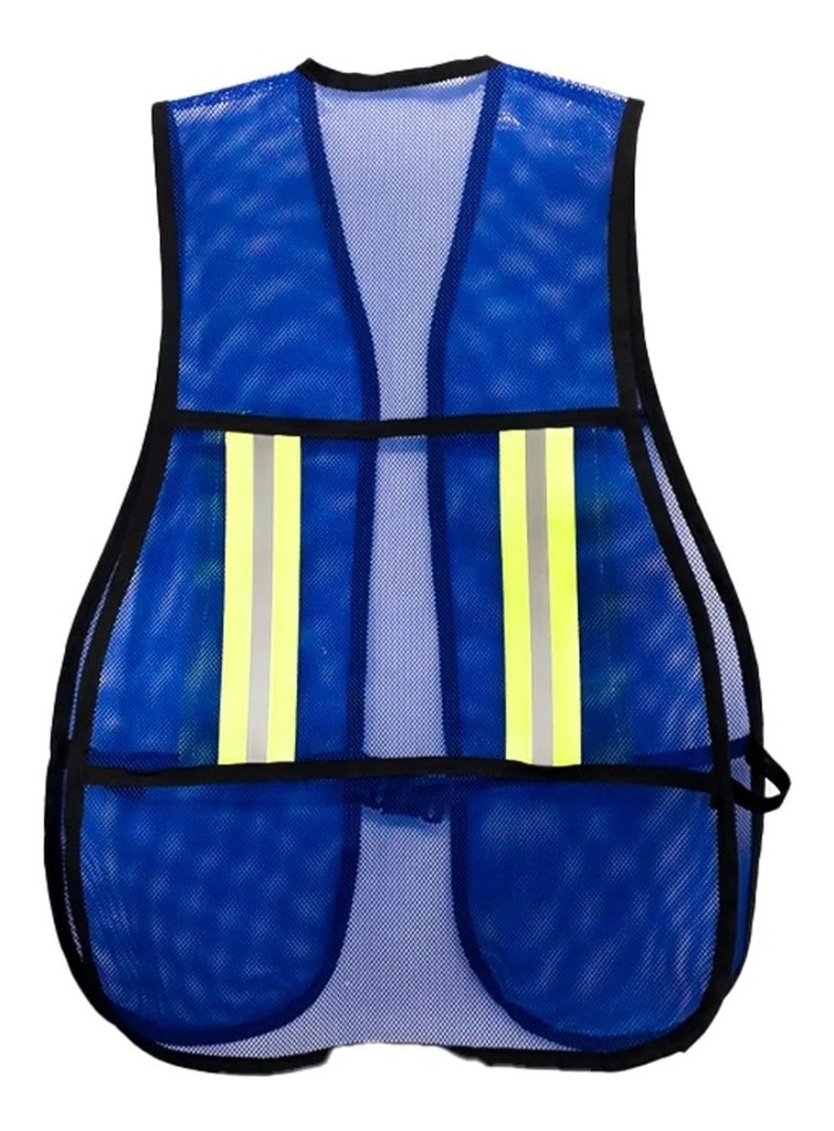 Chaleco Reflejante Malla Económico – Azul Rey