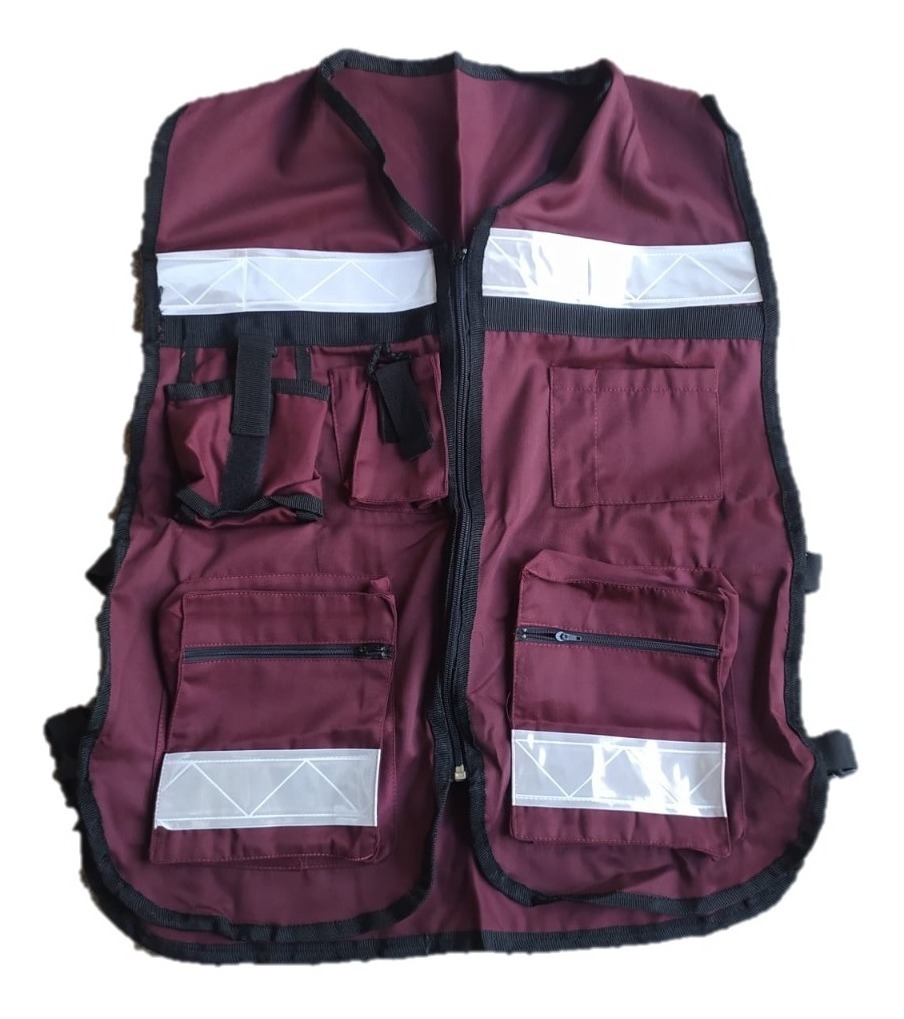 CHALECO BRIGADISTA VINO