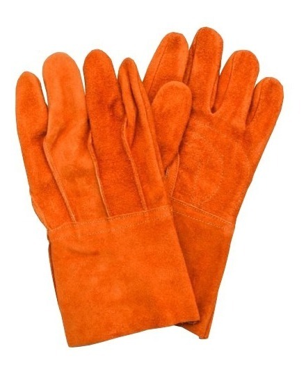 Guante de Carnaza Largo para Soldadura GTS005
