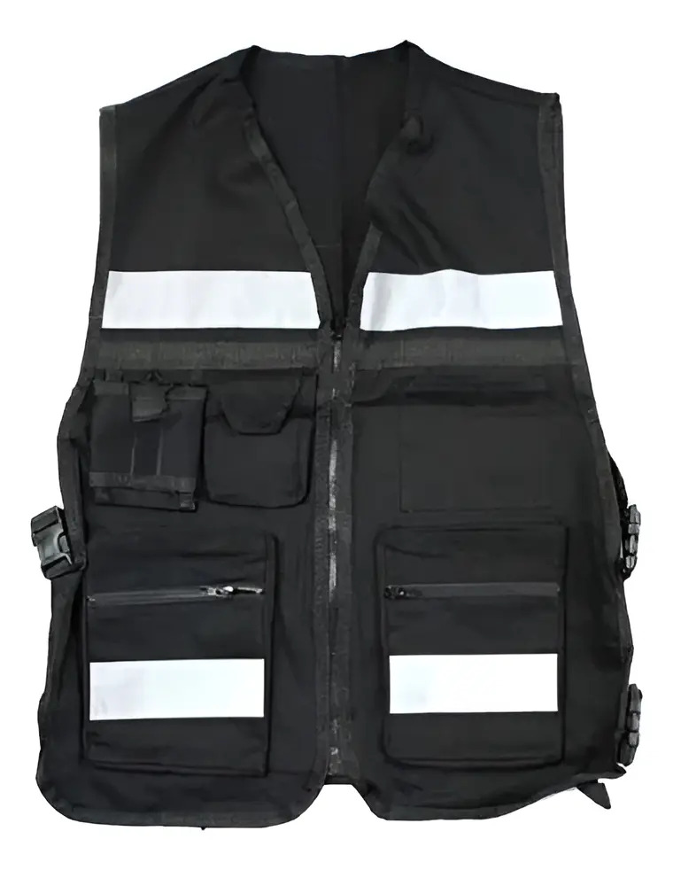 Chaleco Brigadista Reflejante Negro