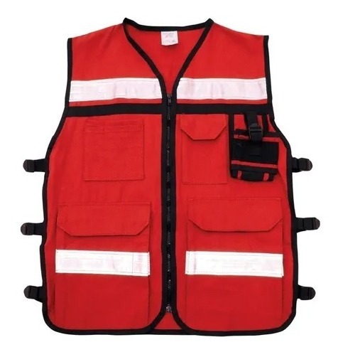 Chaleco Reflejante Textil Rojo