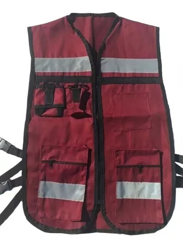 [BL-101VIN] CHALECO BRIGADISTA VINO