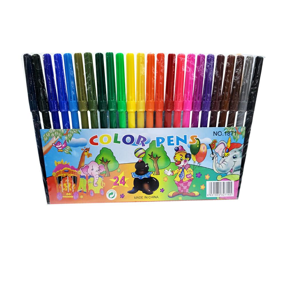 Paquete Con 24 Plumones de Colores - Ideal Para Dibujos y Manualidades