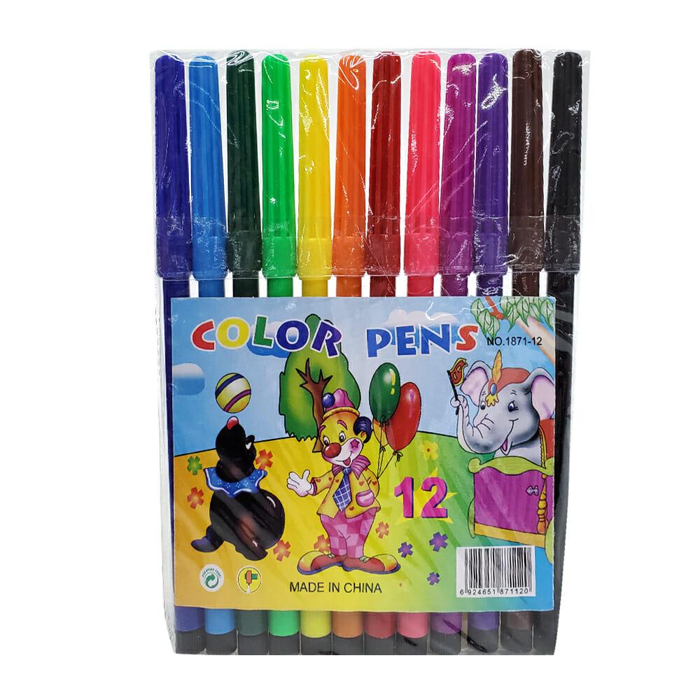 [EB-ST39126] Paquete con 12 Plumones de Colores - Creatividad y Precisión