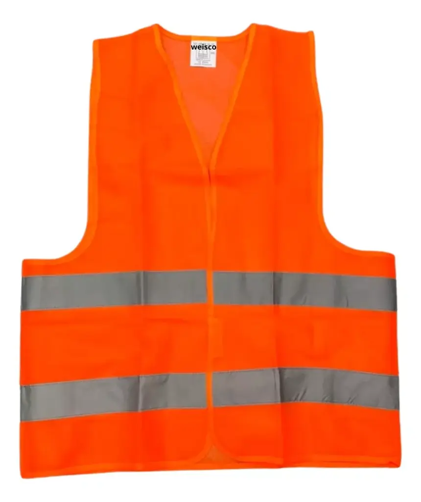 [EB-TL38146-naranja] Chaleco Estilo Malla Ligero Con Reflejantes, Varios Colores - Naranja