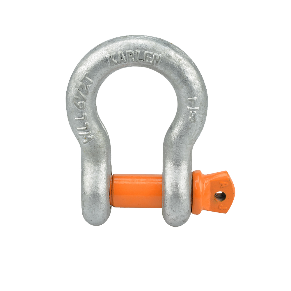 Grillete Reforzado Perno Naranja 6 W.L.L. 3/16" x 1/4"