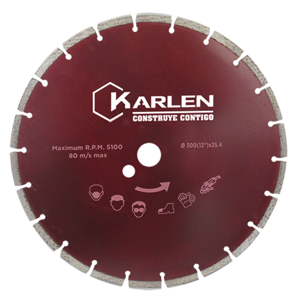 Disco Sierra Circular (Disco Corte Pavimento) para Asfalto 350 x 25.4 24D