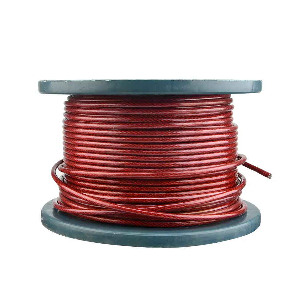 Cable Acero Galvanizado Plastificado 7x7 80m 1/8"x3/16"