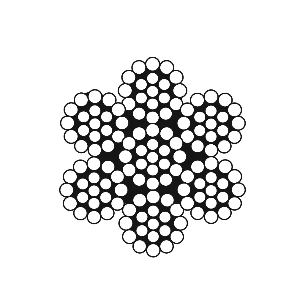 CABLE ACERO INOX 7X19 150M 5/8" T/304