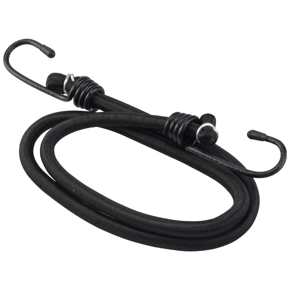 TENSOR ELASTICO 2 GANCHOS COLOR NEGRO 9MMX90CM