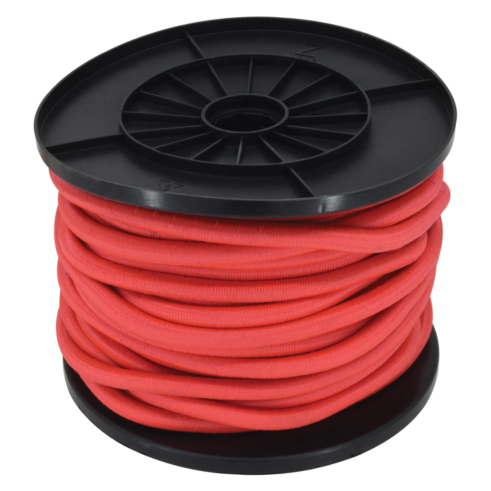 CUERDA ELASTICA COLOR ROJO CARRETE DE 10MMX32.50M APROX.