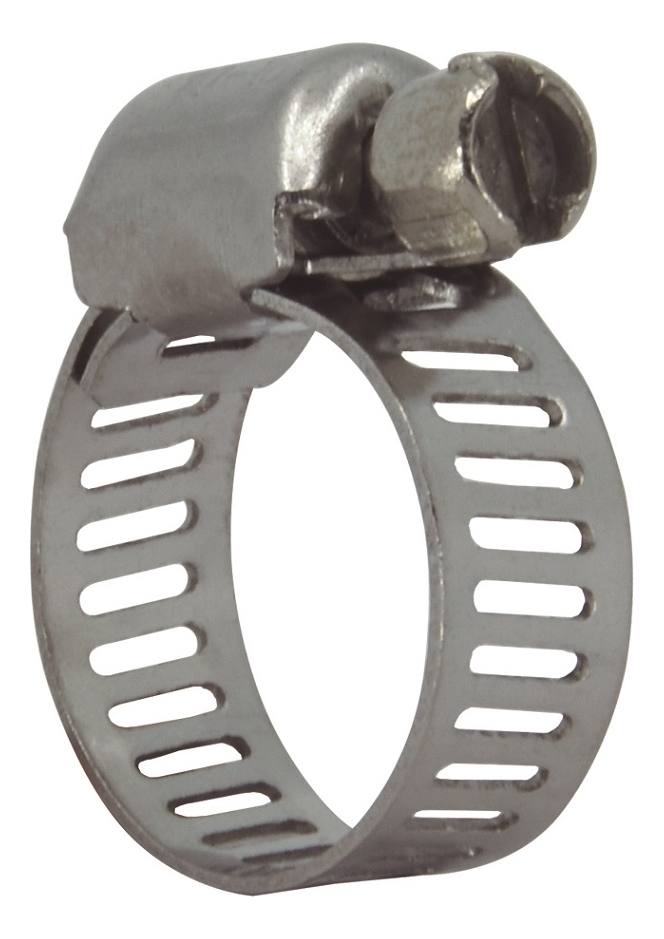 ABRAZADERA SIN-FIN INOX. 5/8"-8 10-16MM; 8MM,  MIN-4"