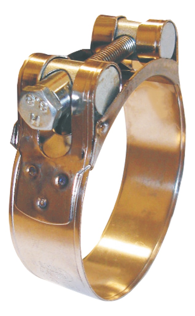 Abrazadera Inox Tornillo Hex "T" 26mm x 131-139mm