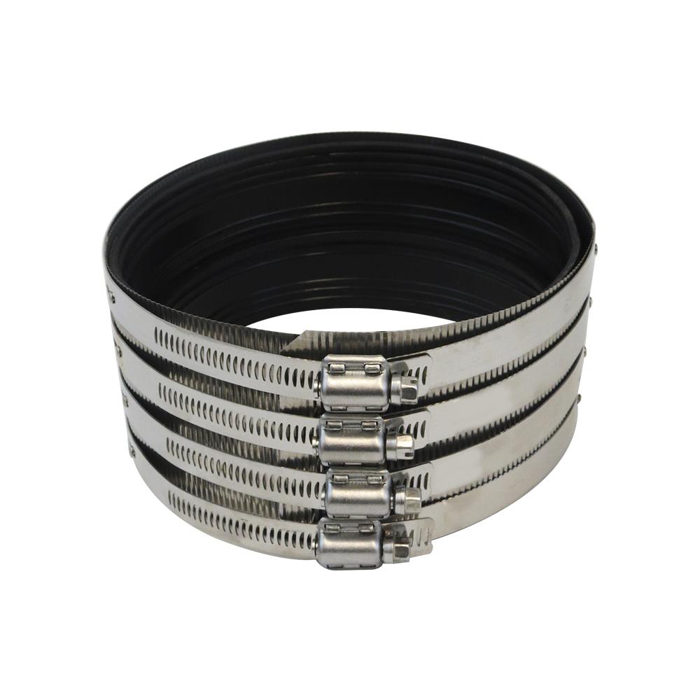 Abrazadera Inox Doble Con Neopreno 6"
