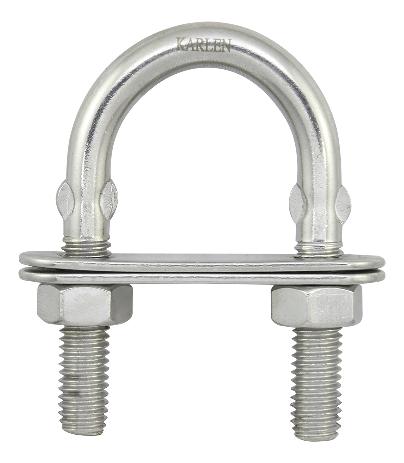 ABRAZADERA ROSCADA ACERO INOXIDABLE SS304 6X80MM (30MM)