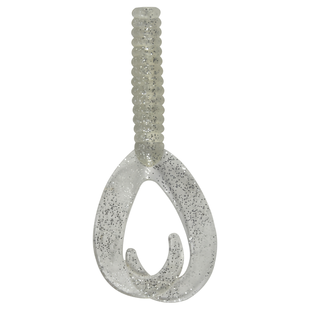 SEÑUELO PARA PESCA 105MM BLANCO CON DIAMANTINA 8001100-04 (5 PIEZAS)