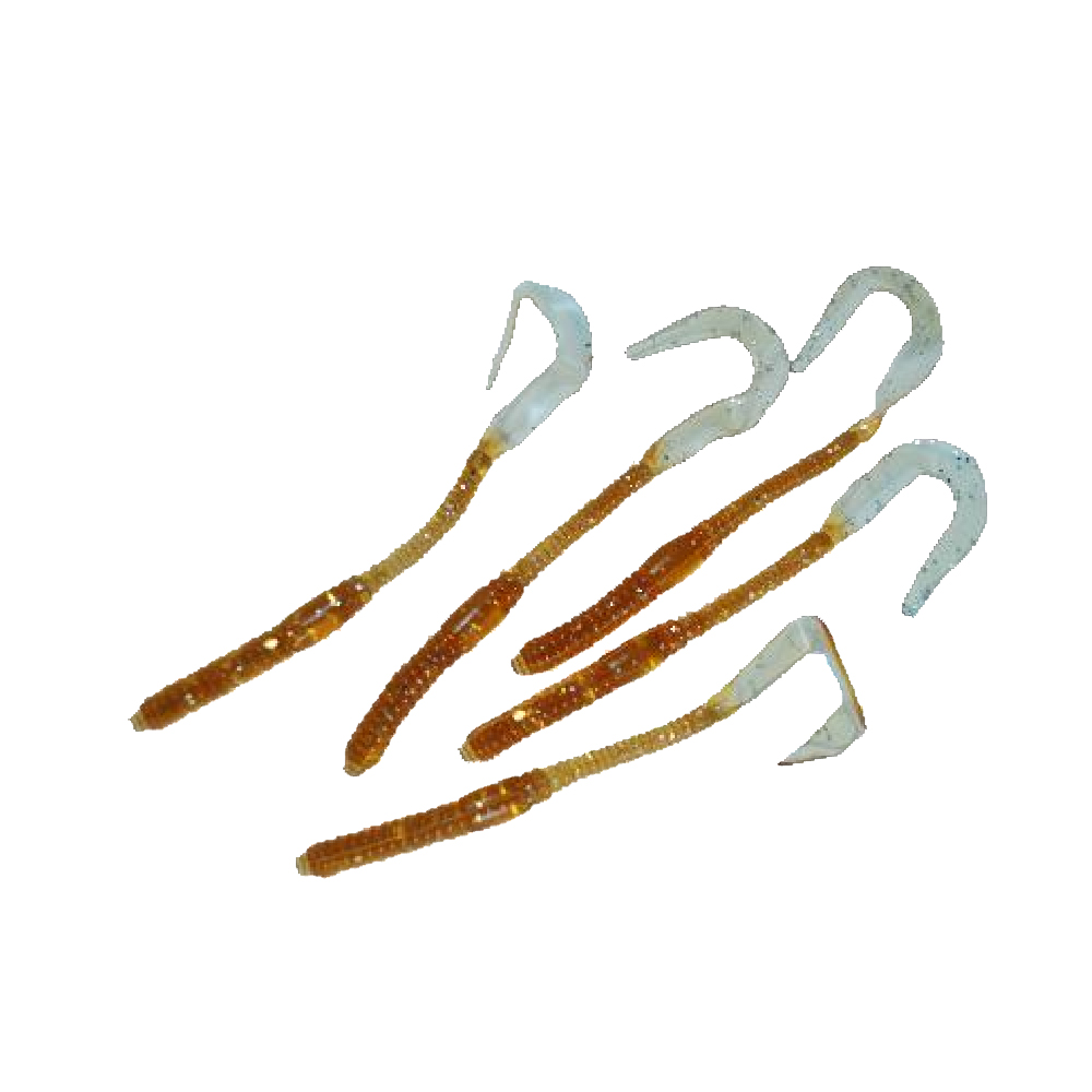 SEÑUELO PARA PESCA TRANSPARENTE CON ROJO 3015 140MM (5 PIEZAS)