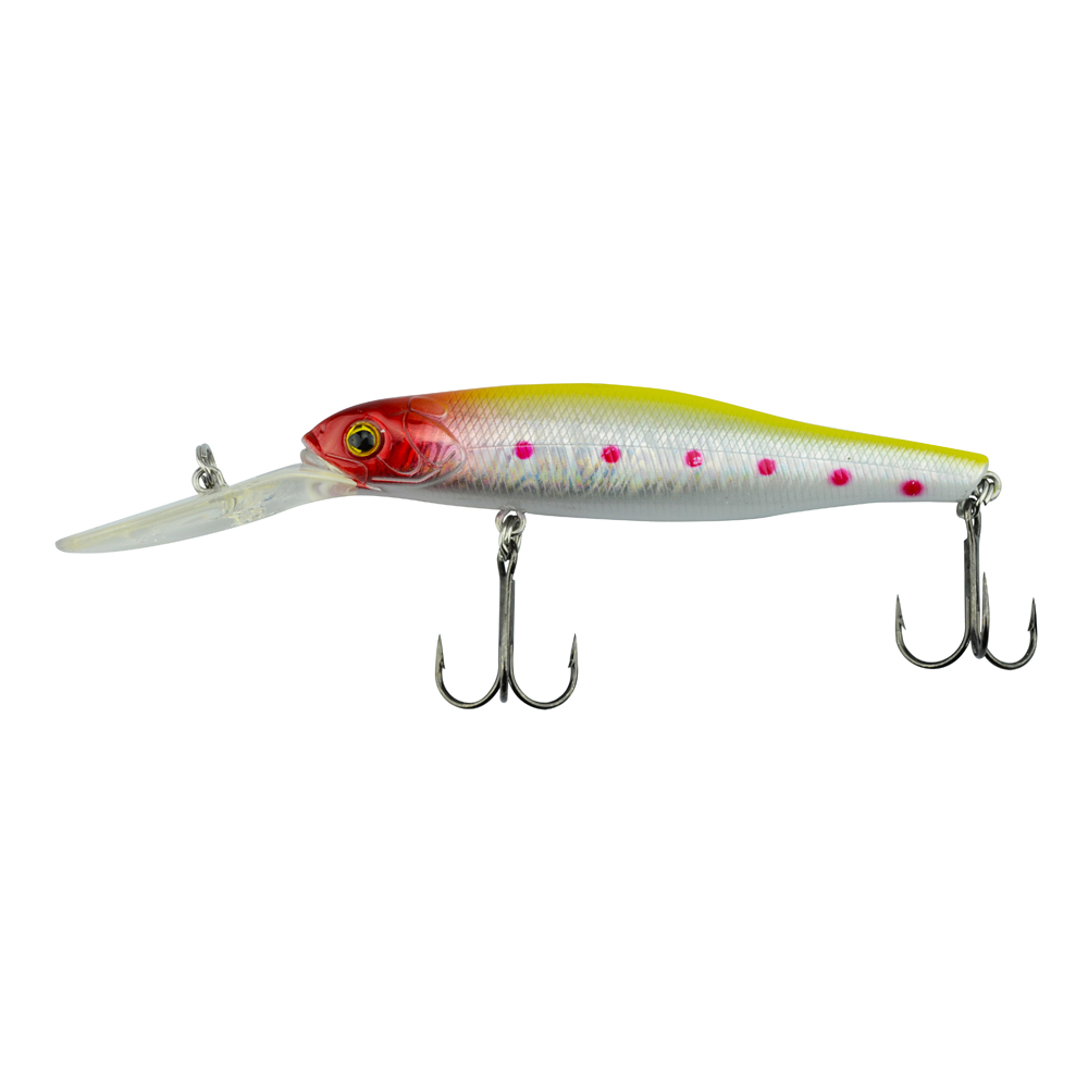 SEÑUELO PARA PESCA 90MM 15G NO.9035 ROJO-BLANCO